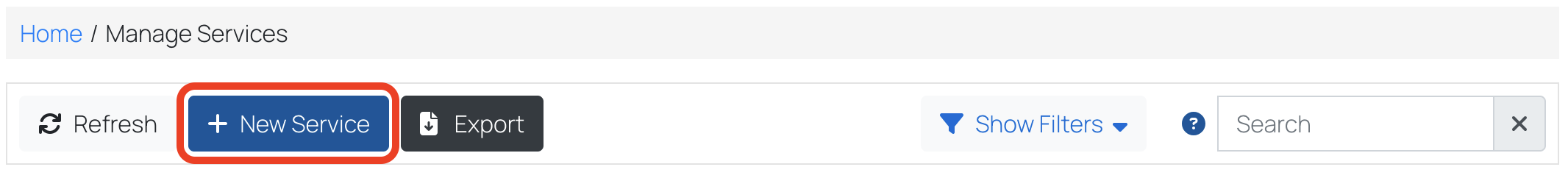 Core Service Registry - Registering new service